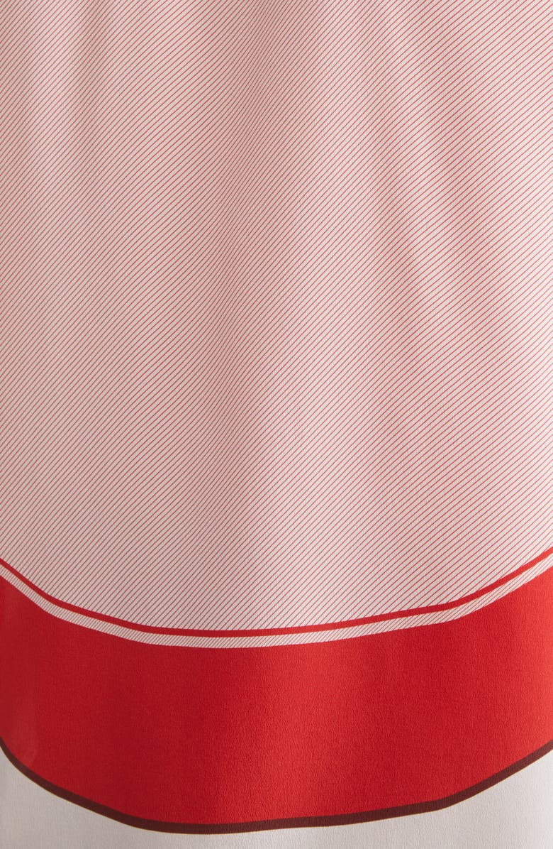 Burberry EKD Stamp Silk Crêpe de Chine Button-Up Shirt, Alternate, color, Box Ip Pattern