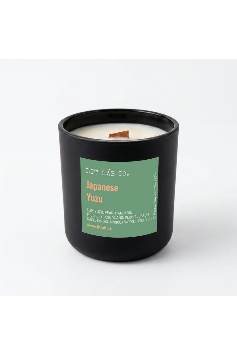 Japanese Yuzu Candle, Main, color, Black
