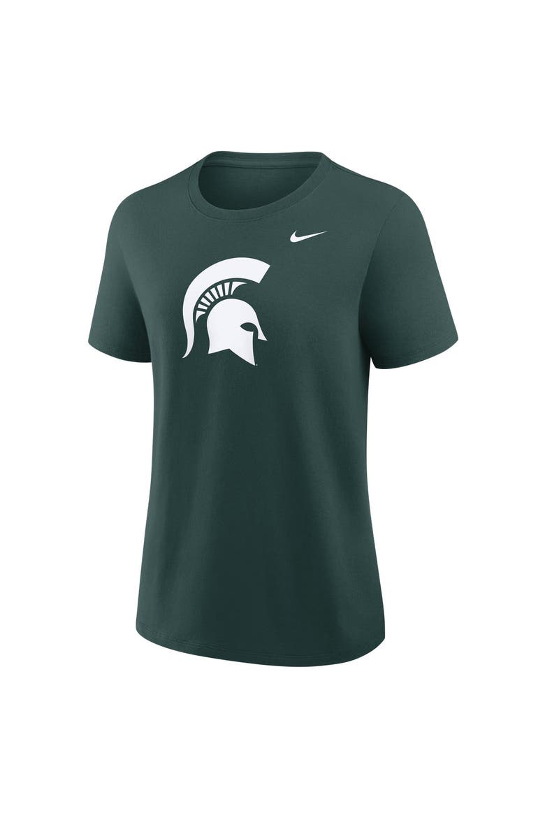 Women's Nike Green Michigan State Spartans Primary Logo T-Shirt, Alternate, color, Green