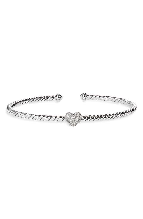 Cable Flex Heart Bracelet, 2.6mm