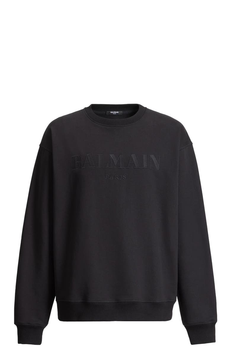 Balmain Embroidered Balmain Vintage sweatshirt, Alternate, color, Black