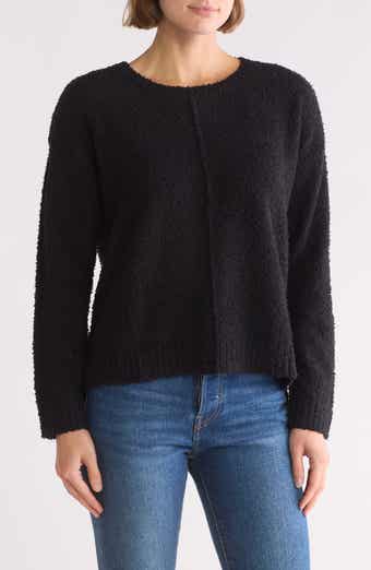 Bobeau Silky Plush Step Hem Sweater
