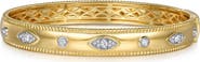 Gabriel & Co. Bujukan 14K Gold Diamond Bangle