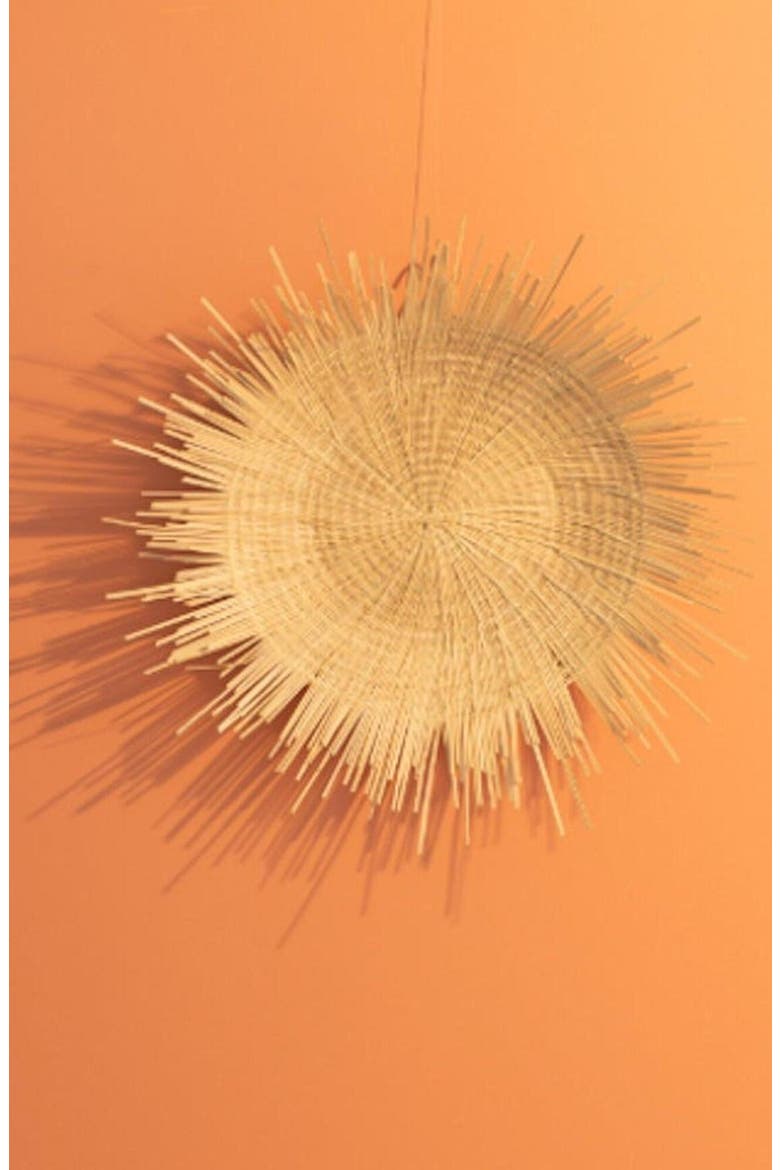 Sun Plate Wall Decor, Main, color, Natural