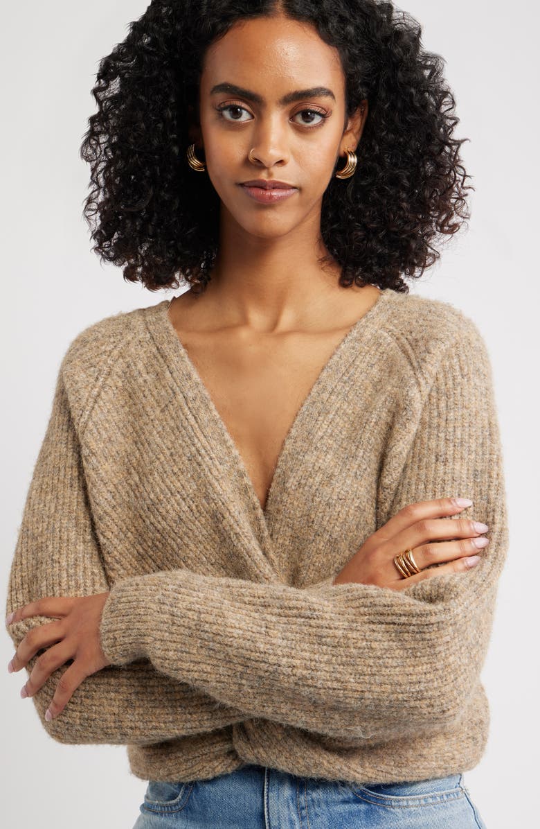 Open Edit Ribbed Metal Earrings, Alternate, color, Gold