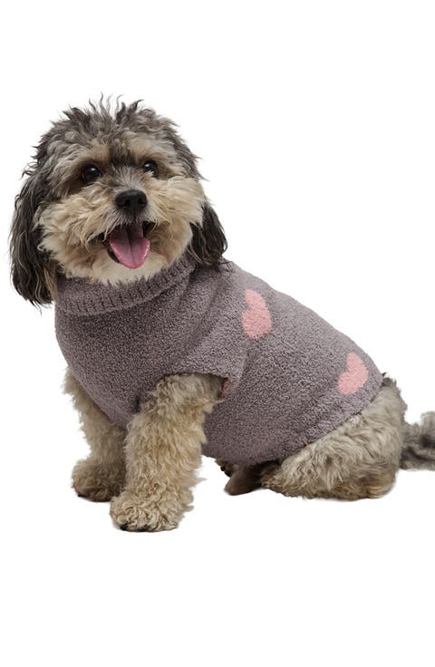 CozyChic® Heart Print Pet Sweater