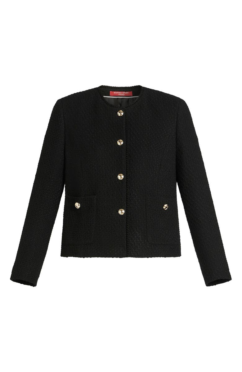Marina Rinaldi Canosa Crop Tweed Jacket, Alternate, color, 