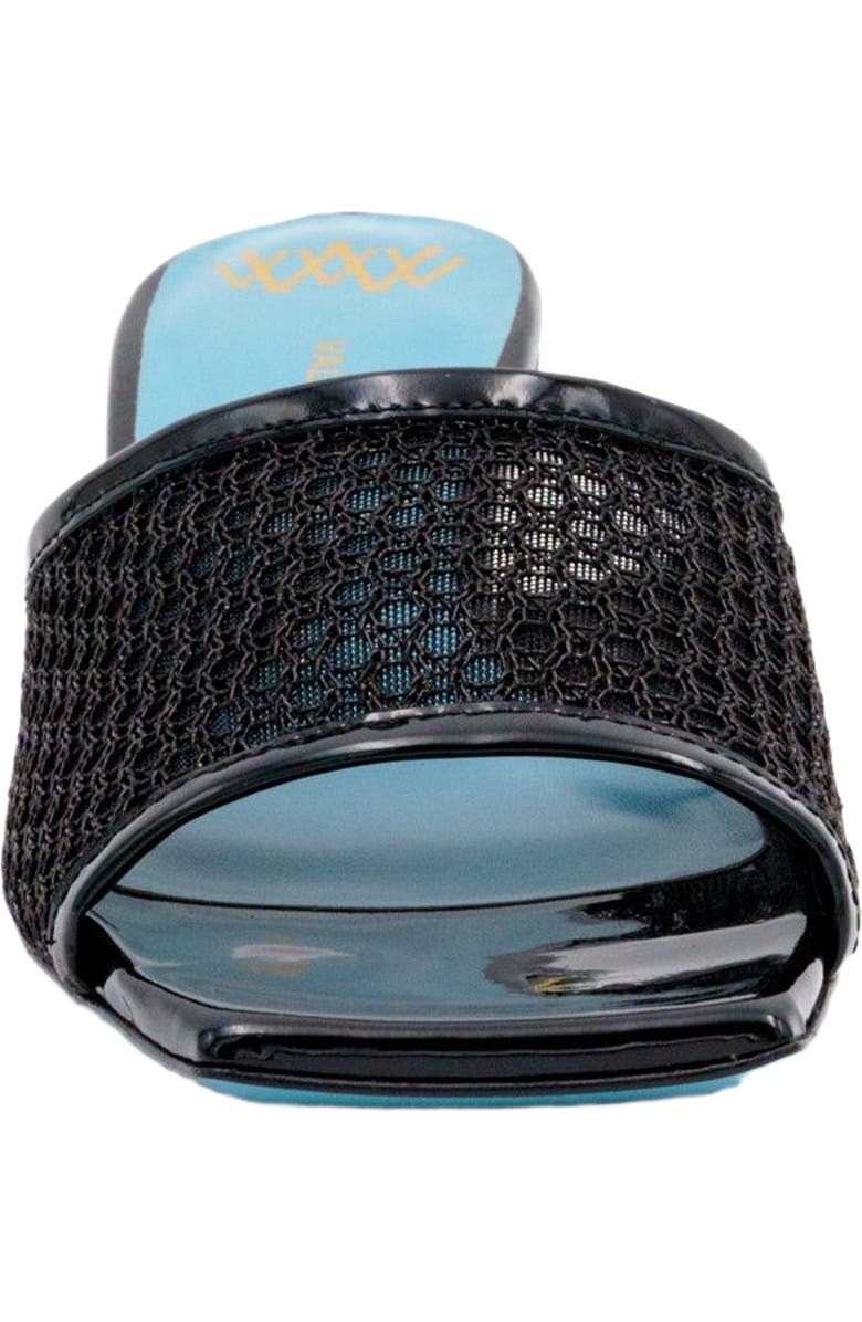 Valentina Rangoni Vesta Low Heel Mesh Slide, Alternate, color, Black Nadina