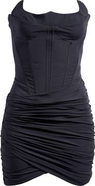Mistress Rocks Strapless Corset Cocktail Minidress