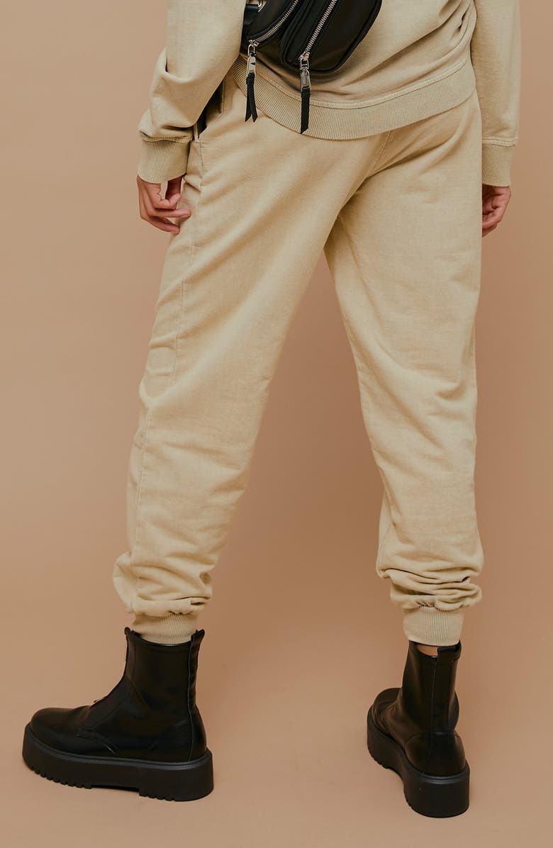Topshop Acid Wash Joggers, Alternate, color, Stone