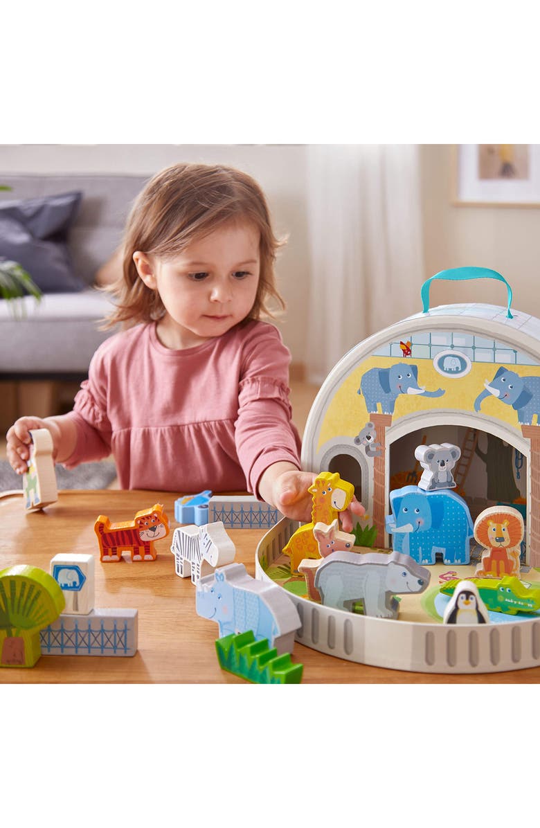 HABA Play World at the Zoo 22-Piece Set, Alternate, color, 