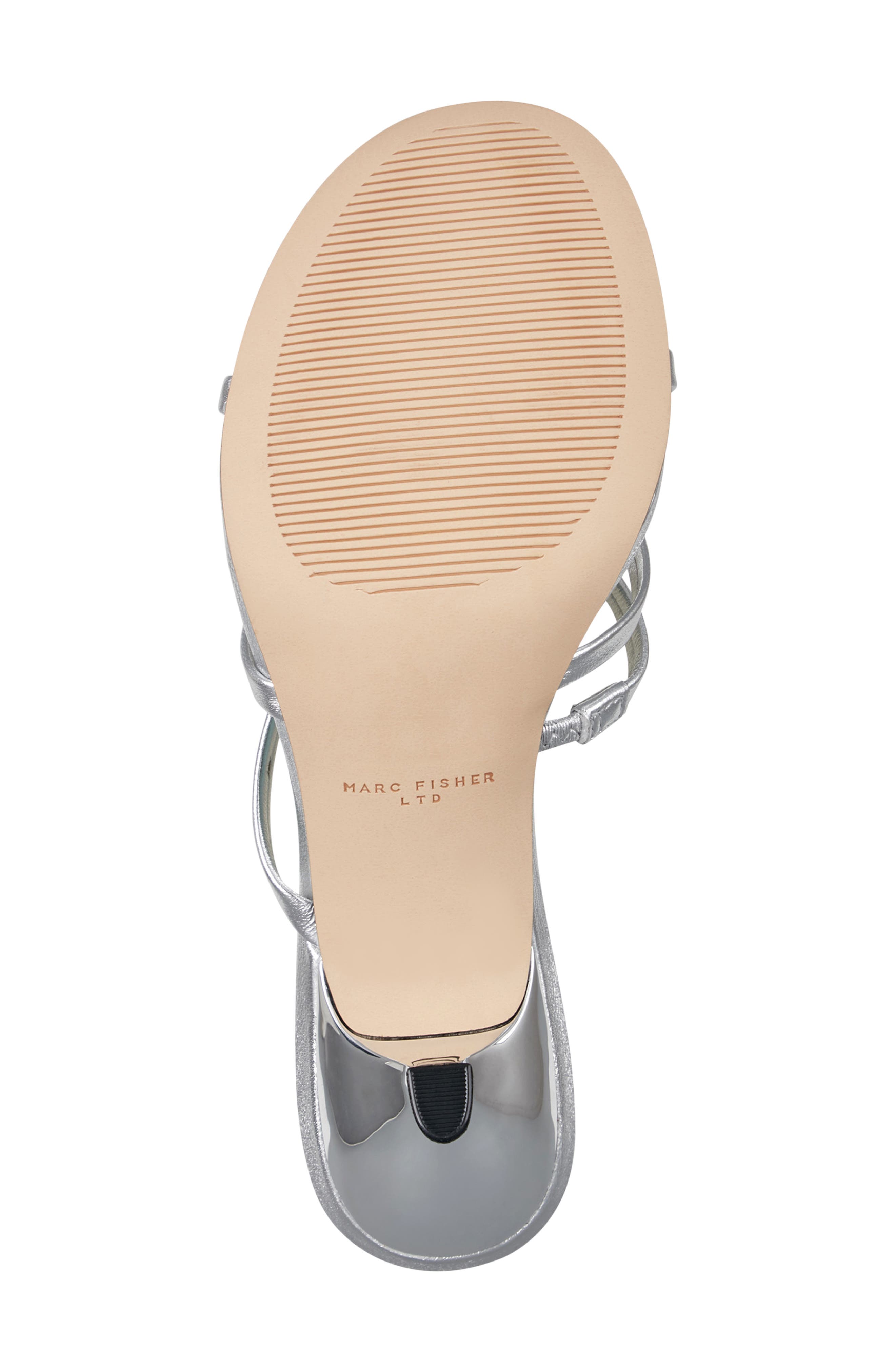 Natesa Strappy Kitten Heel Sandal, Alternate, color, SILVER