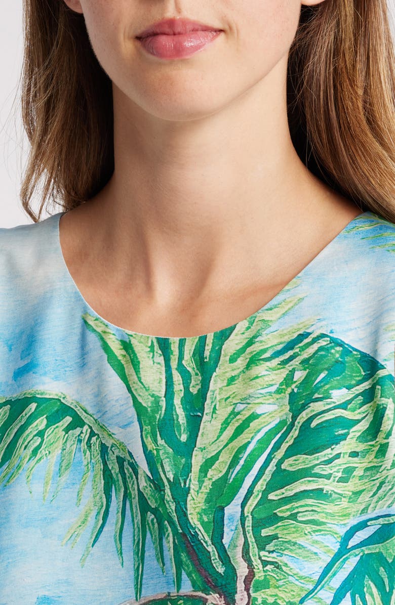 Tommy Bahama Coastal Comforts Sleeveless Silk Shift Dress, Alternate, color, 