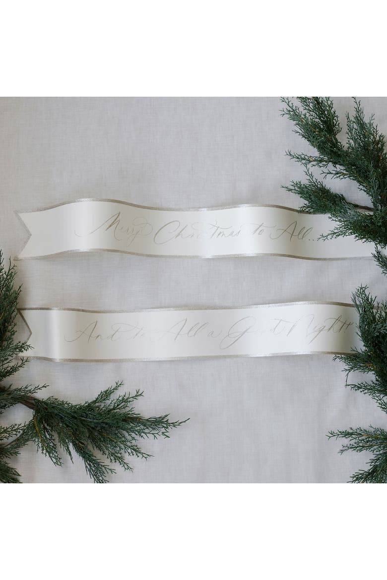 3' Paper Garland, Set of 6, Main, color, Crème