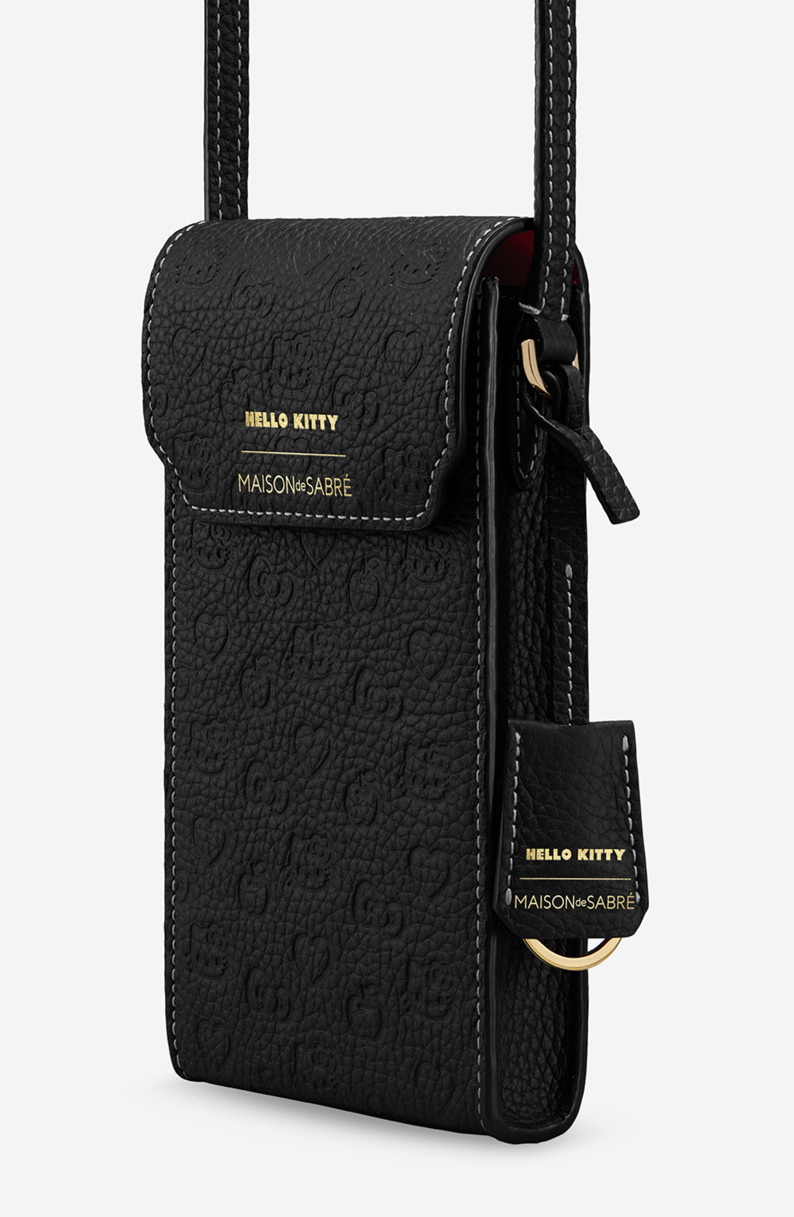 MAISON de SABRÉ Leather Phone Pouch, Alternate, color, 