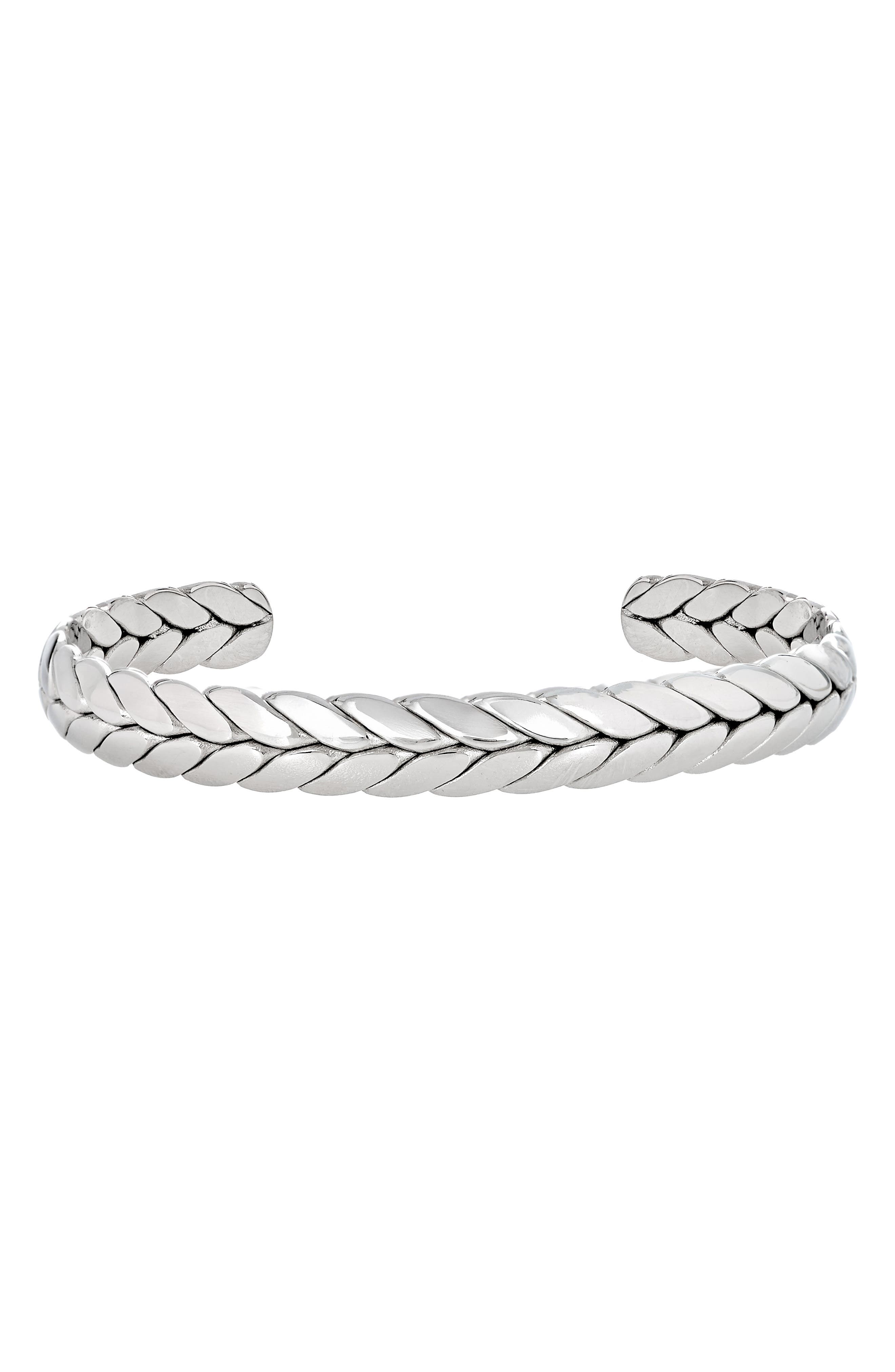 AMERICAN EXCHANGE Men's Stainless Steel Cuff Bracelet