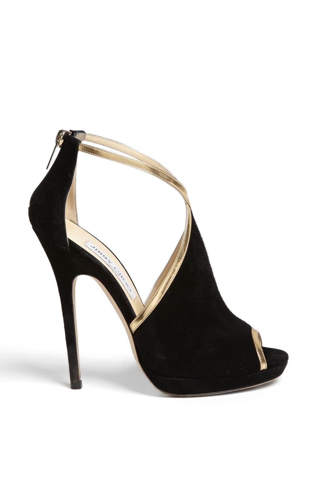 'Fey' Bootie, Alternate, color, BLACK/ GOLD