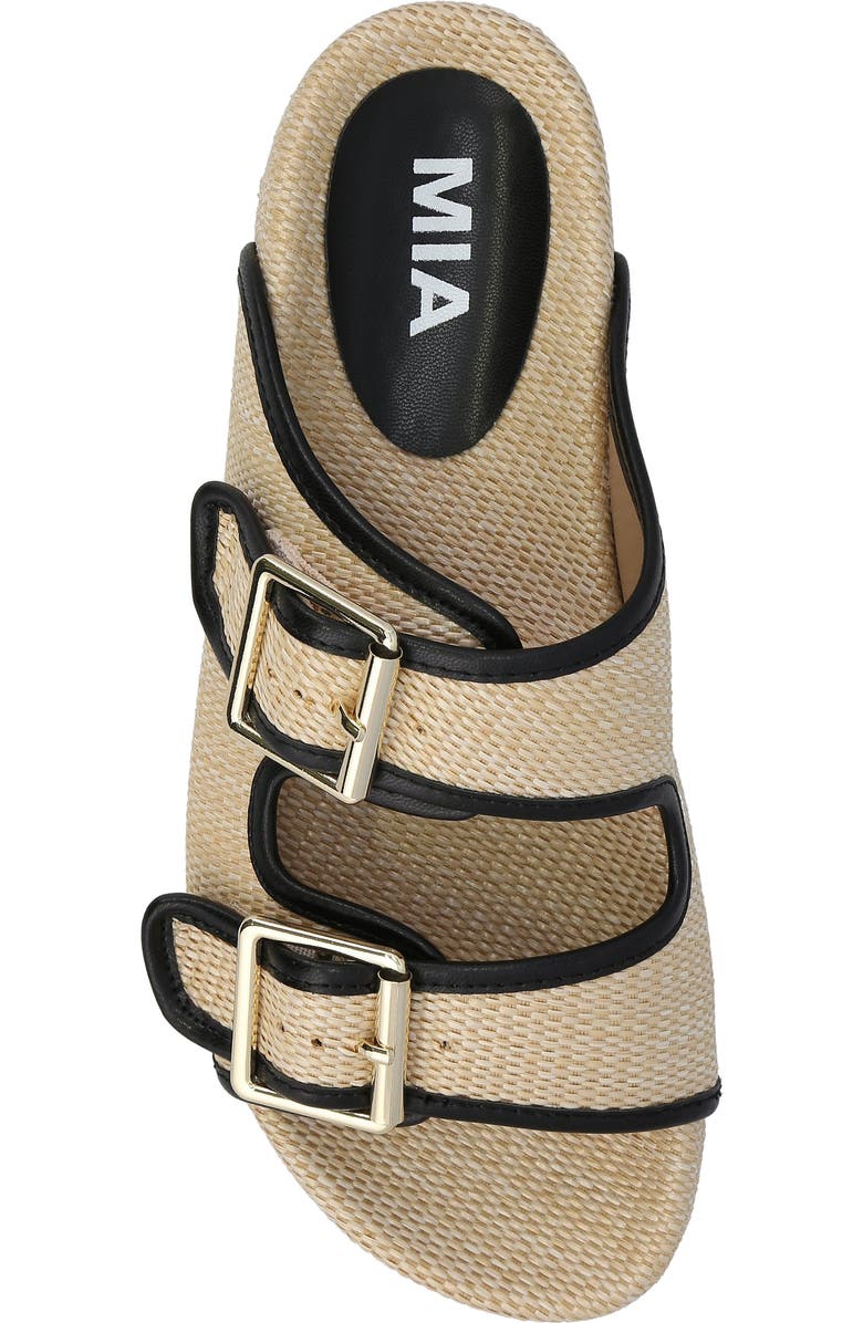 MIA Gazell Two-Strap Sandal, Alternate, color, Natural/ Black