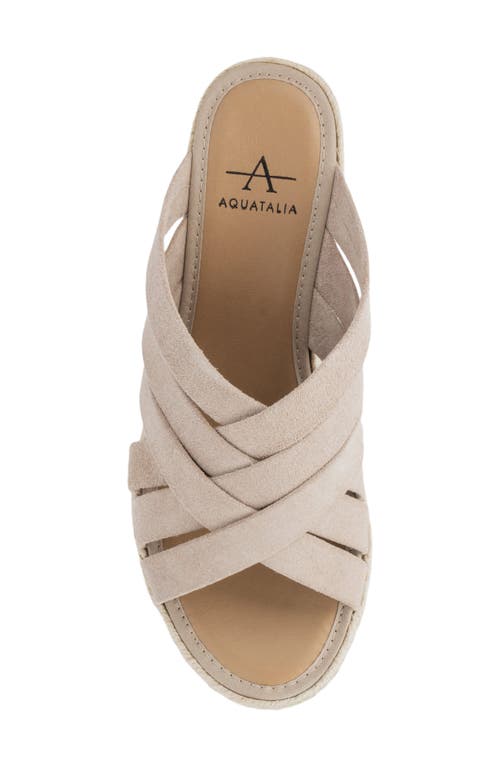 Aquatalia Aura Wedge Sandal In Neutral