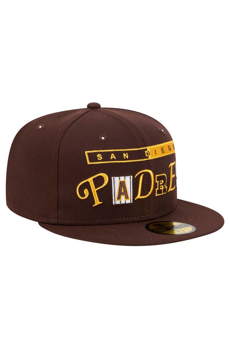 New Era Men's New Era Brown San Diego Padres Ransom 59FIFTY Fitted Hat, Alternate, color, Brown
