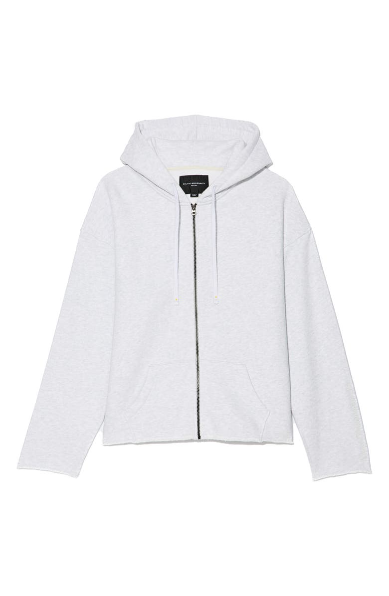 Cult of Individuality Core Raw Hem French Terry Zip Hoodie, Alternate, color, 