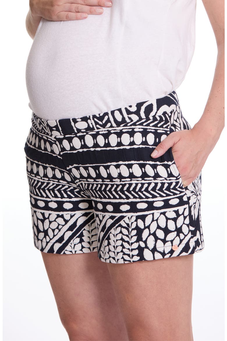 Maternity Shorts Bali, Main, color, BLACK/WHITE