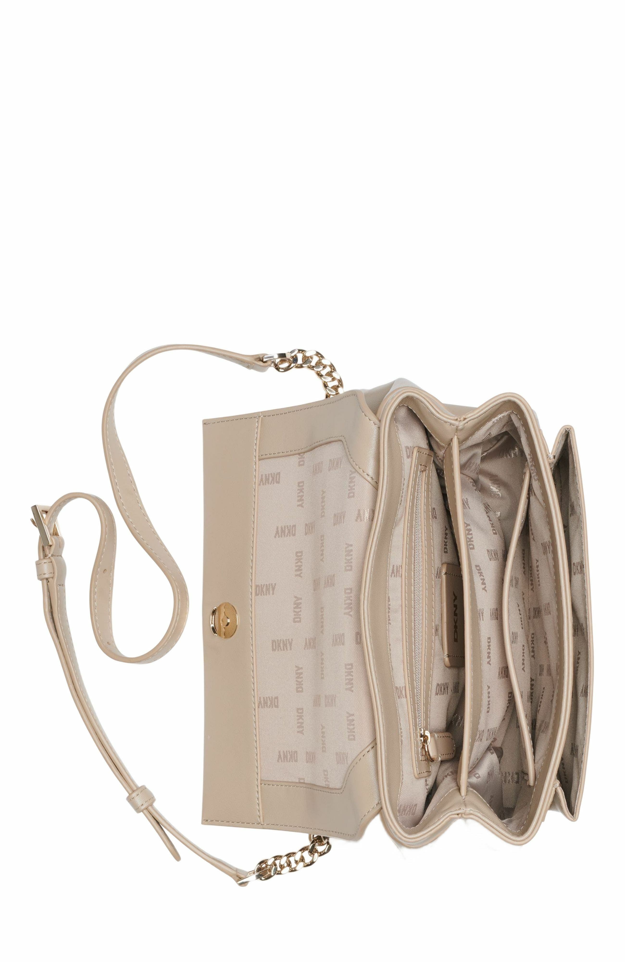 DKNY Evie Flap Shoulder Bag, Alternate, color, Lt Khaki
