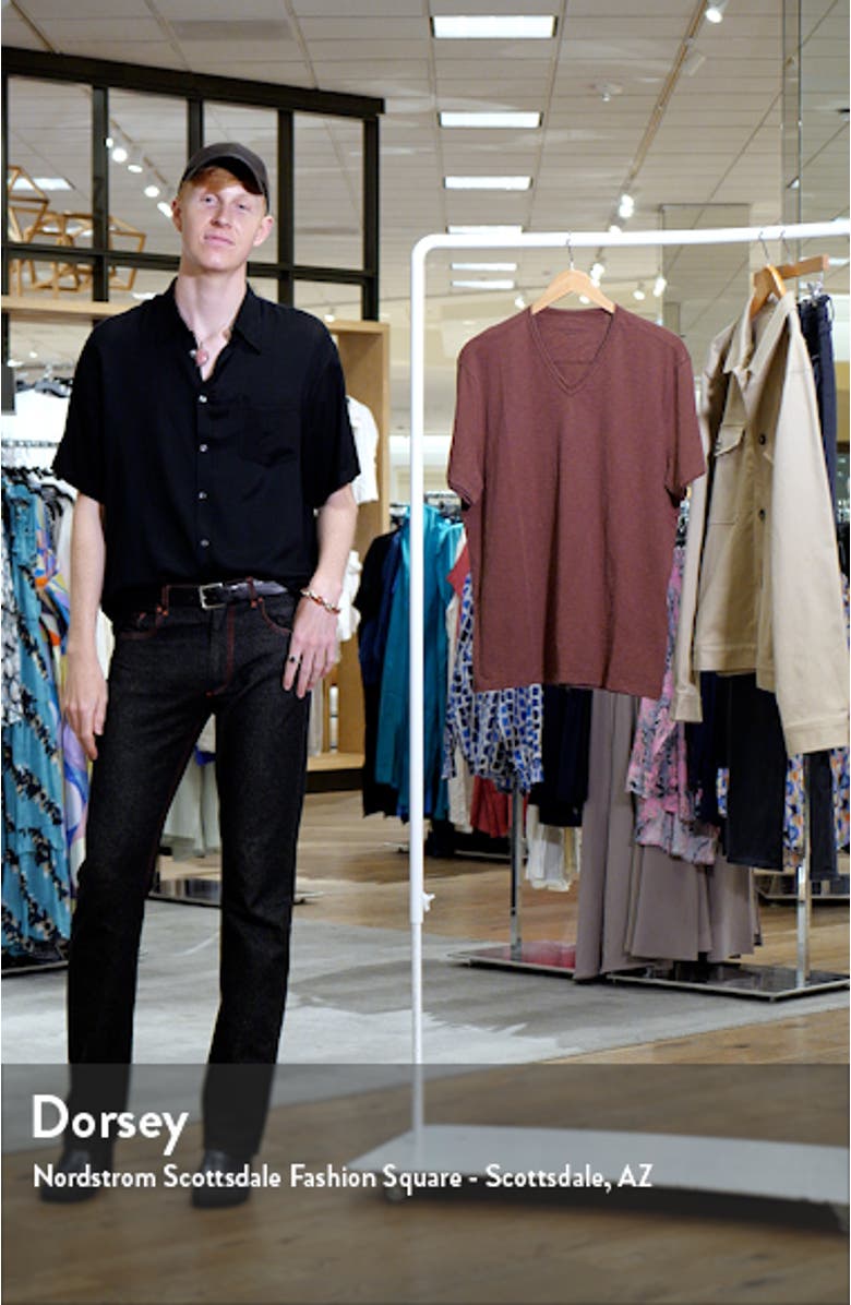 Miles Slub Organic Cotton V-Neck T-Shirt, sales video thumbnail