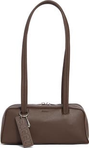Baggu Small Recycled Leather Bowler Shoulder Bag