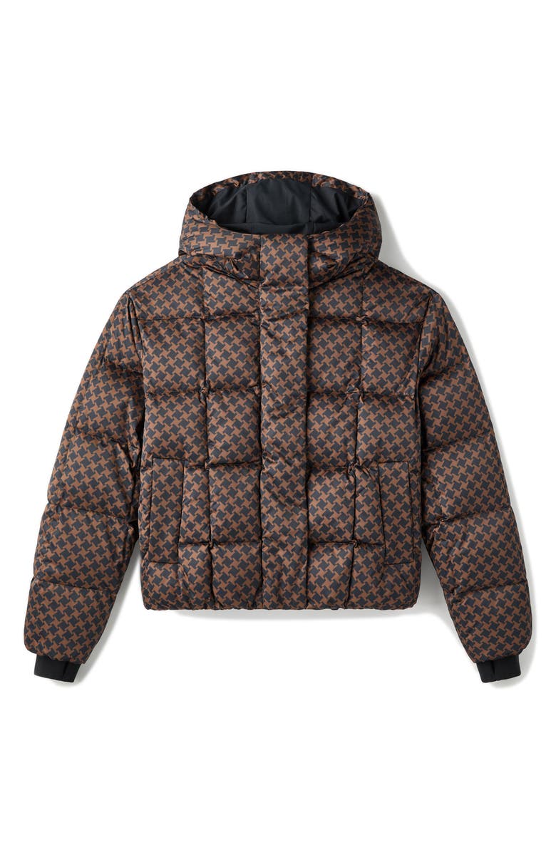 Rhone Powder Puffer Water Repellent Houndstooth Check 650 Fill Power Down Jacket, Alternate, color,