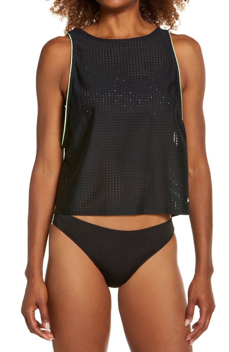 Nike Cheetah Convertible Tankini Top, Main, color, 