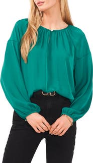 Vince Camuto Hammered Satin Blouse