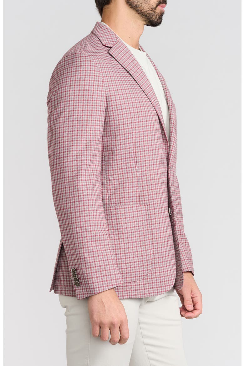 Check Sport Coat, Alternate, color, BRICK