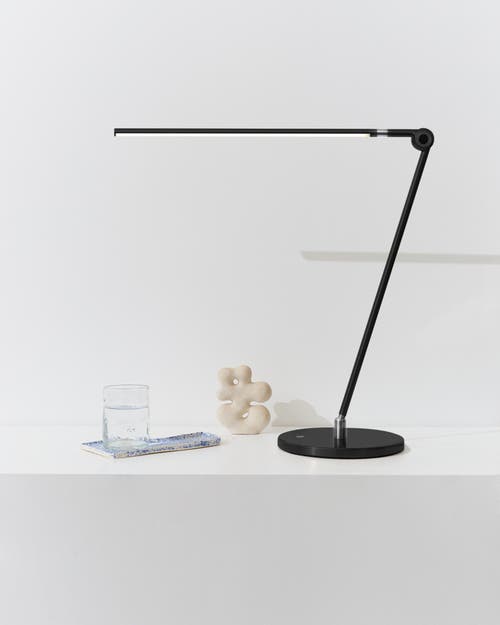 Brightech Libra 39" Dimmable Led Modern Desk Lamp With Usb Port And Adjustable Lamp Head In Black