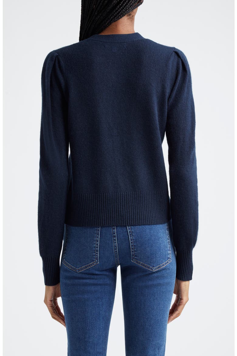 Solene Cashmere Cardigan, Alternate, color, NAVY