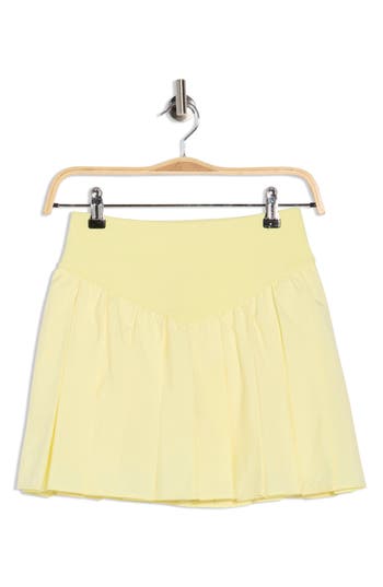 Free People Fp Movement Swing Of Things Pleated Skort In Yellow