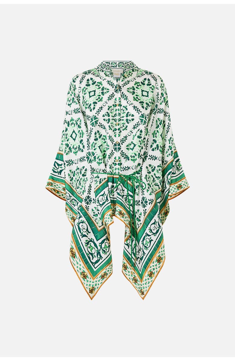 Camilla Button Through Scarf Blouse Corridor Of Calm, Main, color,