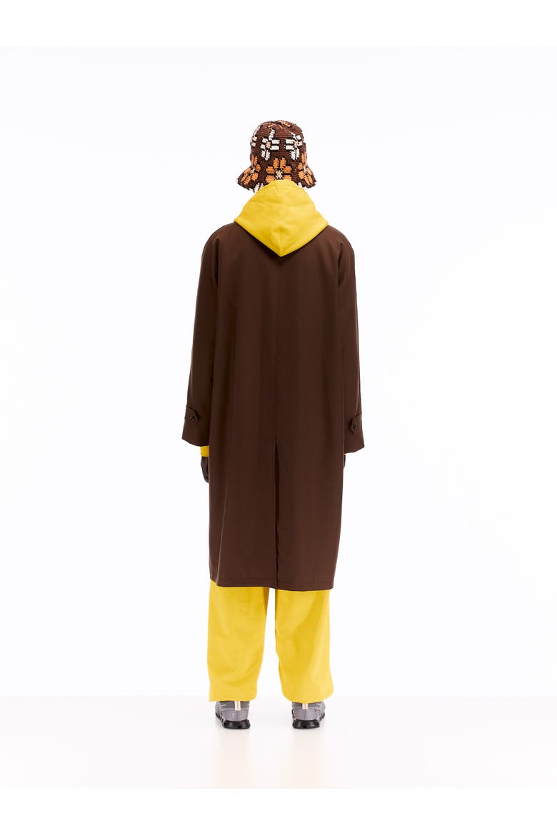 Split Raglan Coat, Alternate, color, Brown