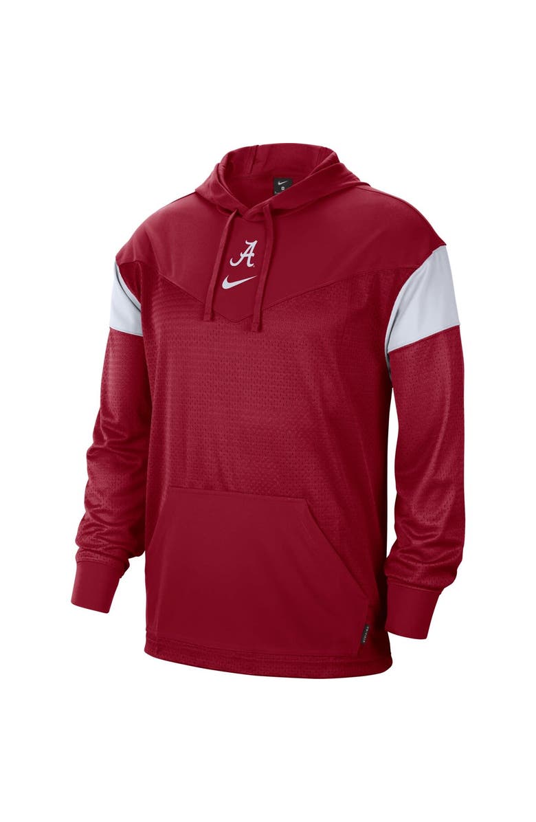 Nike Men's Nike Crimson Alabama Crimson Tide Sideline Jersey Pullover Hoodie, Alternate, color, Crimson