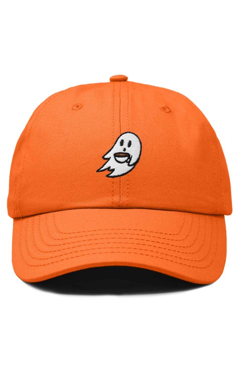 Coffee Ghost Embroidered Hat
