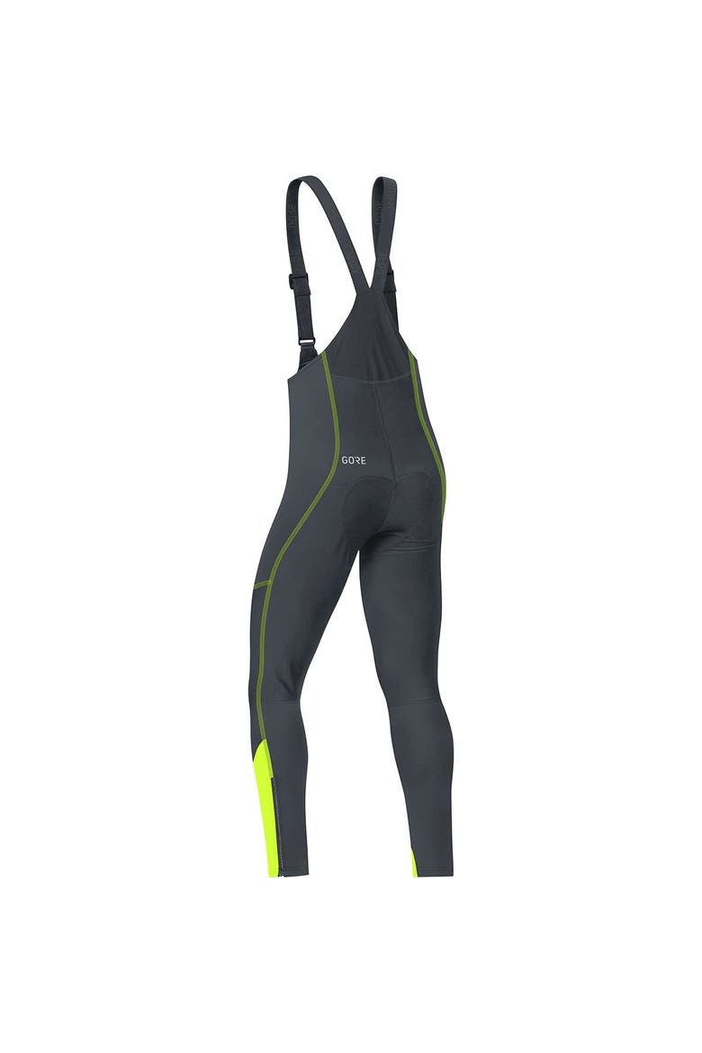 C3 Gore Windstopper Bib Tights+ - Men's, Alternate, color, Black/Neon Yellow
