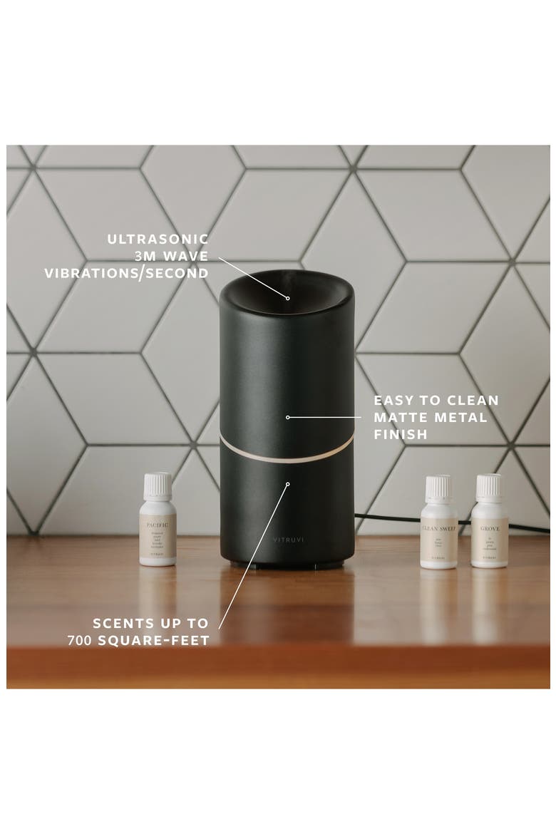 Stay Essential Oil Diffuser, Alternate, color, BLACK