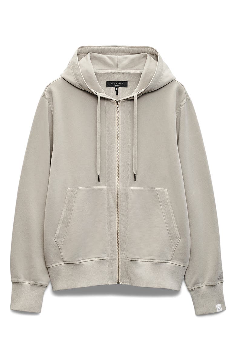 rag & bone Carlin Taped Hoodie, Alternate, color, Stone