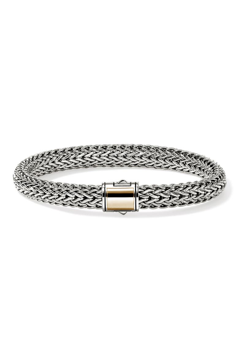 Icon Bracelet, 7.5mm, Main, color, SILVER AND GOLD
