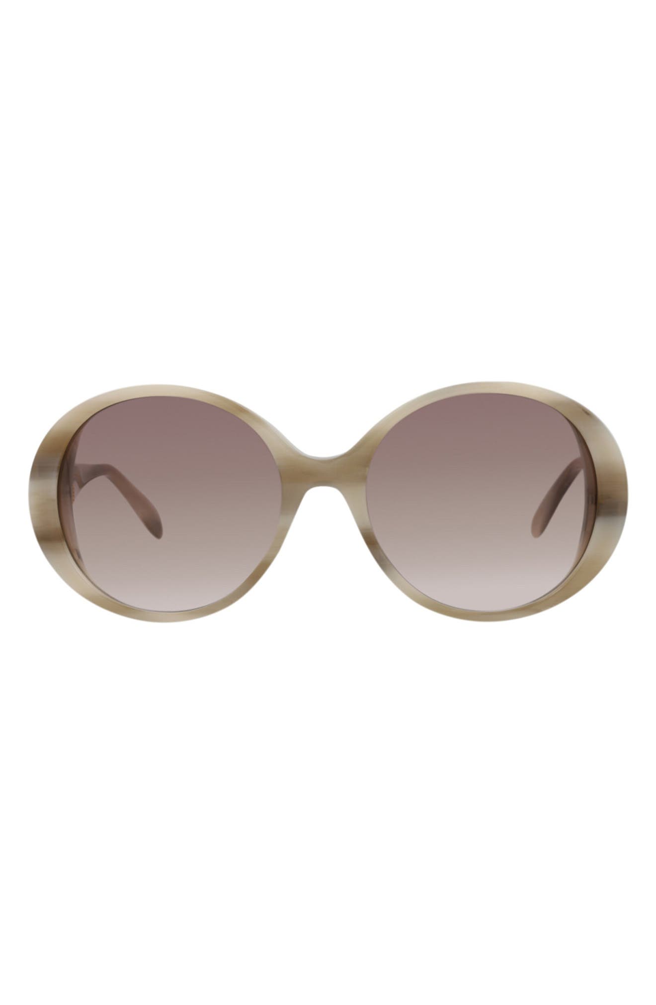 McQueen 57mm Oval Sunglasses