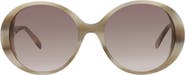 McQueen 57mm Oval Sunglasses