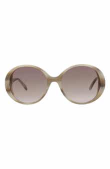 McQueen 57mm Oval Sunglasses