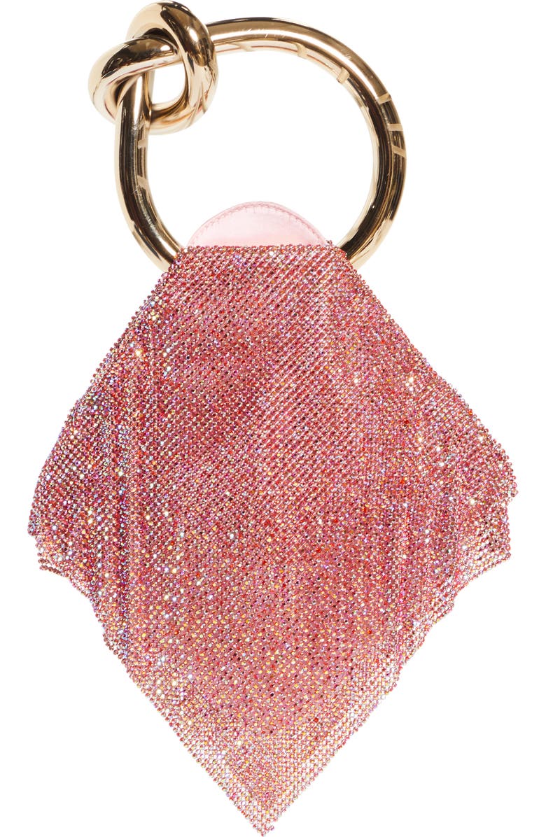 Benedetta Bruzziches Casper Crystal Mesh Clutch, Alternate, color,