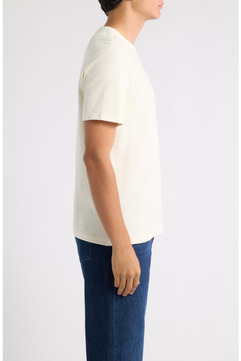 Solid Cotton Blend Crewneck T-Shirt, Alternate, color, EGRET