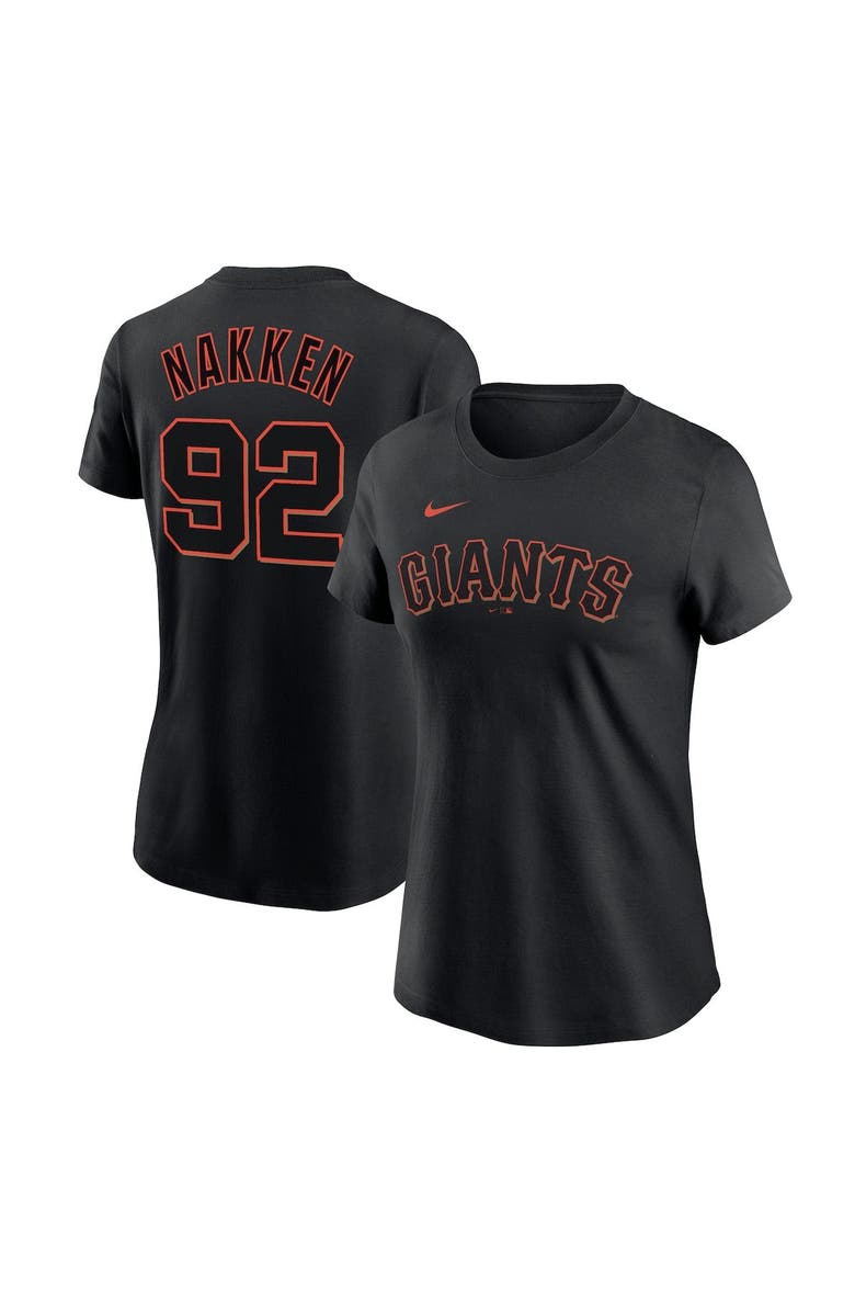 Nike Women's Nike Alyssa Nakken Black San Francisco Giants Name & Number T-Shirt, Main, color, Black
